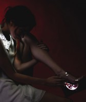 Collar y zapatos luminosos